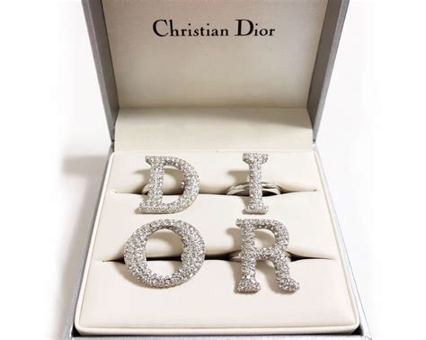 dior letter rings